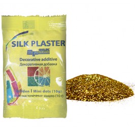 МИНИ-Блестки для добавления в жидкие обои Silk Plaster "Точки" золото
